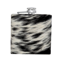Load image into Gallery viewer, Mountain Trail Flask in Dark Hair-on Hide