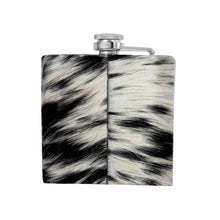 Load image into Gallery viewer, Mountain Trail Flask in Dark Hair-on Hide