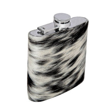 Load image into Gallery viewer, Mountain Trail Flask in Dark Hair-on Hide
