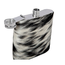 Load image into Gallery viewer, Mountain Trail Flask in Dark Hair-on Hide