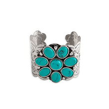 Load image into Gallery viewer, Squash Blossom Cuff Bracelet