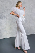 Load image into Gallery viewer, A POWER MOOD WHITE DENIM JUMPSUIT
