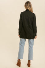 Load image into Gallery viewer, DRAPED FRONT RELAX FIT SOLID CARDIGAN
