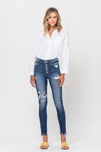 Load image into Gallery viewer, HIGH RISE RAW HEM SKINNY
