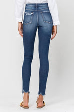 Load image into Gallery viewer, HIGH RISE RAW HEM SKINNY