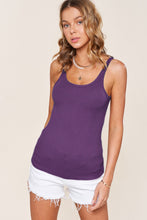 Load image into Gallery viewer, Ribbed Stretchy Basic Tank Top