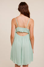 Load image into Gallery viewer, Crinkle Textured V-Neck Ruffle Dress