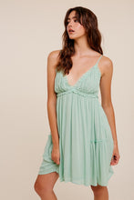 Load image into Gallery viewer, Crinkle Textured V-Neck Ruffle Dress