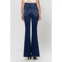 Load image into Gallery viewer, MID RISE FLARE LEOPARD PRINT VENT