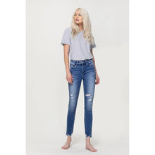 Load image into Gallery viewer, VERVET Ankle Skinny W/Uneven Hem Detail