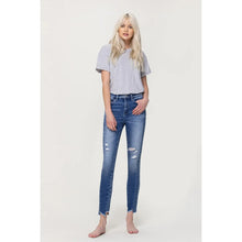 Load image into Gallery viewer, VERVET Ankle Skinny W/Uneven Hem Detail