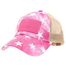 Load image into Gallery viewer, Kids Star Print/USA Flag CC Ball Cap