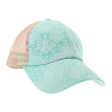 Load image into Gallery viewer, Paisley Bandana Criss Cross Ball Cap