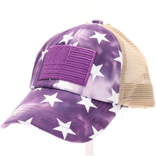 Load image into Gallery viewer, Kids Star Print/USA Flag CC Ball Cap