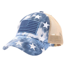Load image into Gallery viewer, Kids Star Print/USA Flag CC Ball Cap