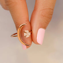 Load image into Gallery viewer, Pura Vida - Crescent Moon Ring - Rose Gold
