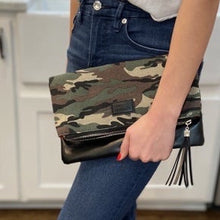 Load image into Gallery viewer, Fold Over Zipper Clutch