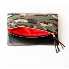 Load image into Gallery viewer, Fold Over Zipper Clutch