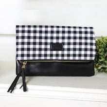 Load image into Gallery viewer, Fold Over Zipper Clutch