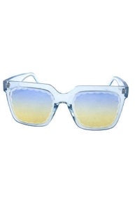 Womens plastic square fashion sunglasses