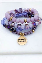 Load image into Gallery viewer, &quot;Believe in Yourself&quot; set of 4 Bracelets
