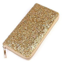 Load image into Gallery viewer, Multi-Colored Glitter zipper wallet
