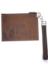 Load image into Gallery viewer, Italian Leather/ Genuine Cowhide Make-up Bag