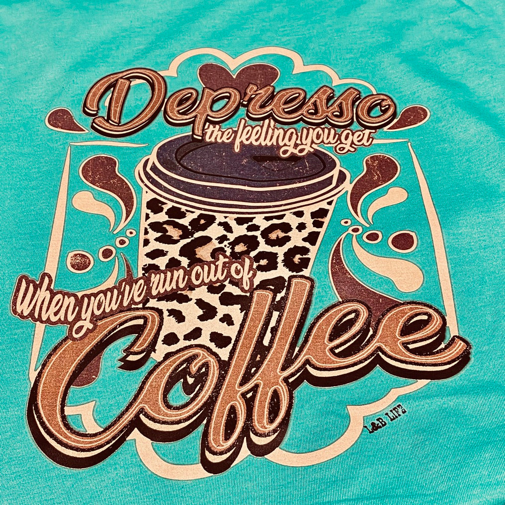 Depresso Coffee Tee Shirt