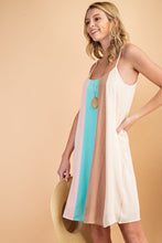 Load image into Gallery viewer, COLOR BLOCK WOVEN DRESS
