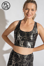 Load image into Gallery viewer, Snake Foil Printed Strappy Back Bralette
