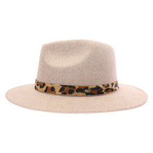 Load image into Gallery viewer, Leopard Trim C.C Panama HAT