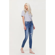 Load image into Gallery viewer, VERVET Ankle Skinny W/Uneven Hem Detail