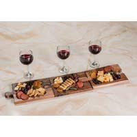 Load image into Gallery viewer, Interlocking Charcuterie Board/Wine Glass Holder