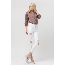 Load image into Gallery viewer, BUTTON UP SKINNY JEANS