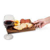 Load image into Gallery viewer, Interlocking Charcuterie Board/Wine Glass Holder