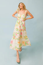 Load image into Gallery viewer, RUFFLED MIDI DRESS