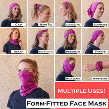 Load image into Gallery viewer, 11-in-1 Multi Use Face Mask Rainbow Tie Dye