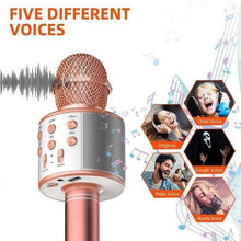 Load image into Gallery viewer, Wireless Handheld Bluetooth Karaoke Microphone
