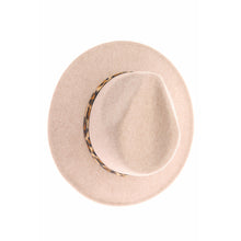 Load image into Gallery viewer, Leopard Trim C.C Panama HAT
