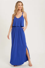 Load image into Gallery viewer, STRAPPY BACK FLOUNCE MAXI DRESS
