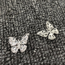 Load image into Gallery viewer, Sparkling Cubic Zirconia Butterfly Ear Studs
