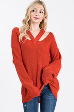 Load image into Gallery viewer, Cold Shoulder Sweater
