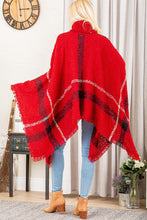 Load image into Gallery viewer, PLAID PONCHO SWEATER TOP
