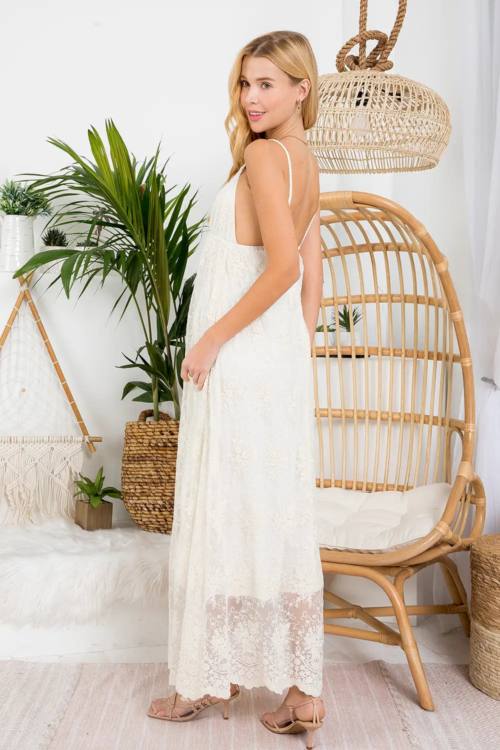 embroidered lace long dress Teri Jon Embroidered Lace Illusion Evening Gown Size 12 main image 1
