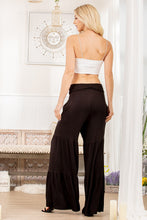 Load image into Gallery viewer, RUFFLED FOLD OVER WIDE PANTS

