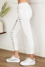 Load image into Gallery viewer, SEQUIN STRIPE CRINKLE JOGGER
