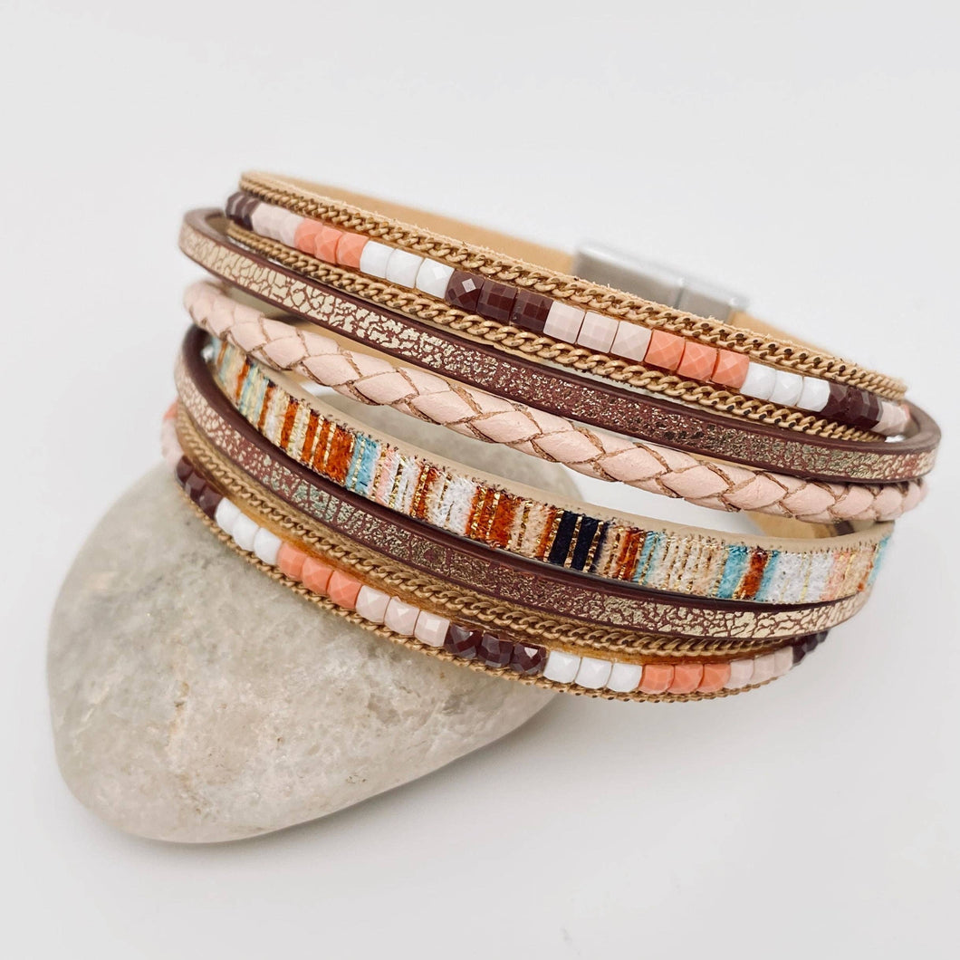 Bohemian Magnetic Bracelet-Khaki