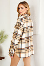 Load image into Gallery viewer, PLAID FUZZY SHIRT JACKET
