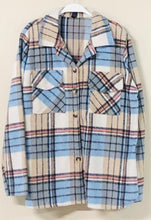 Load image into Gallery viewer, PLAID FUZZY SHIRT JACKET
