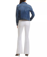 Load image into Gallery viewer, Jen 7 Women&#39;s Denim Button-Front Trucker Jacket
